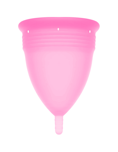 STERCUP - COPPA MESTRUALE IN SILICONE FDA ROSA - TAGLIA L