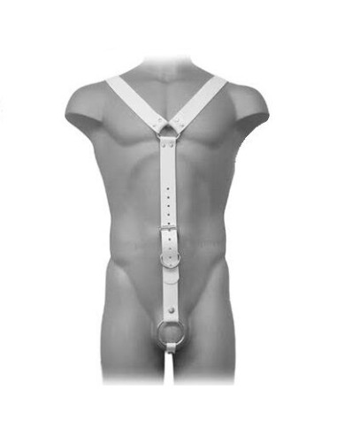 LEATHER BODY - IMBRACATURA UOMO BIANCO