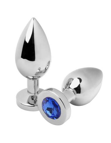 METAL HARD - PLUG ANALE DIAMOND BLUE PICCOLO 5.71CM