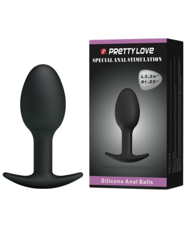 PRETTY LOVE - PLUG ANALE IN SILICONE 6.5 CM NERO