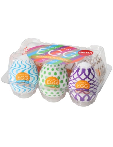 TENGA - WONDER EGG MASTURBADORE PACK 6 UNIT