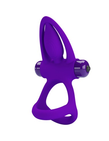 PRETTY LOVE - ANELLO VIBRATORE 10 VIBRAZIONI IN SILICONE VIOLETTO