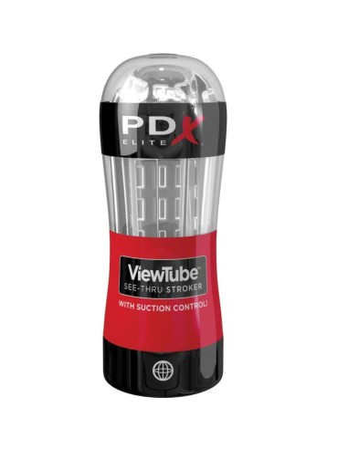 PDX ELITE - STROKER VIEWTUBE CONTROL ASPIRAZIONE TRASPARENTE