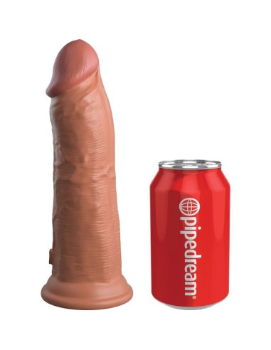 KING COCK - ELITE DILDO REALISTICO VIBRANTE E SILICONE 20.3 CM CARAMEL