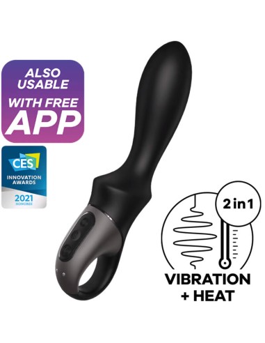 SATISFYER - APP VIBRATORE ANALE HEAT CLIMAX NERO