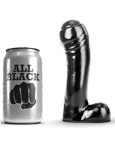 ALL BLACK - DILDO NERO 15 CM