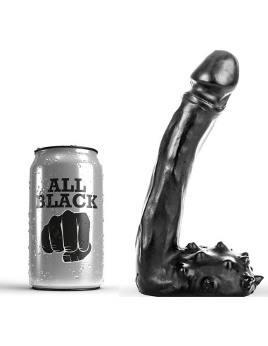 ALL BLACK - DILDO REALISTICO 19 CM