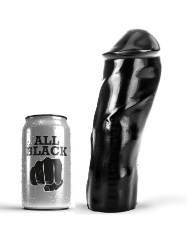 ALL BLACK - DILDO REALISTICO 20 CM