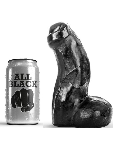 ALL BLACK - DONG NERO REALISTICO 17 CM