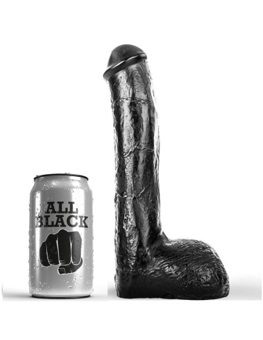 ALL BLACK - PENE ANALE REALISTICO 23 CM