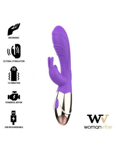 WOMANVIBE - VIBRATORE VIORA RICARICABILE IN SILICONE