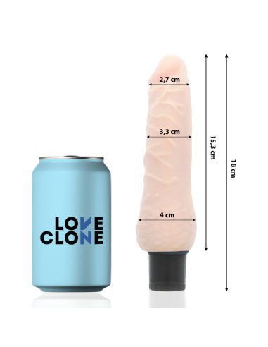 LOVECLONE - VIBRATORE AUTOLUBRIFICANTE SVEN 18.5 CM -O- 3.3 CM