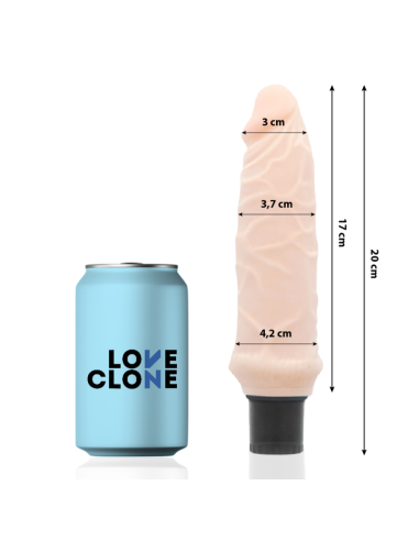 LOVECLONE - IVAR VIBRATORE AUTOLUBRIFICANTE 20 CM -O- 3.7 CM