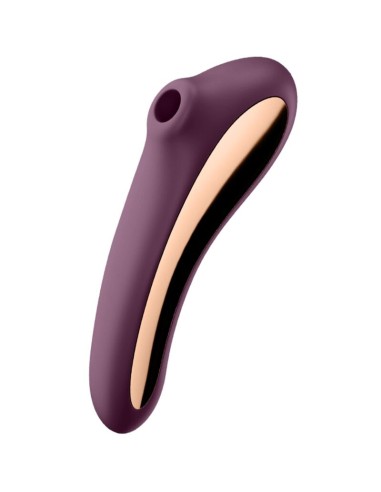 SATISFYER - VIBRATORE DUAL KISS AIR PULSE ROSSO VINO