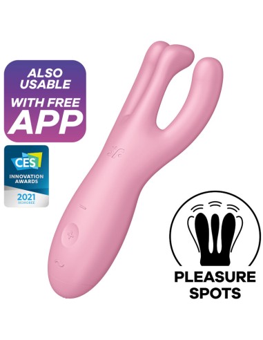 SATISFYER - APP THREESOME 4 VIBRATORE VIOLA