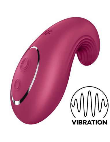 SATISFYER - VIBRATORE DA APPOGGIO DIPPING DELIGHT ROSSO