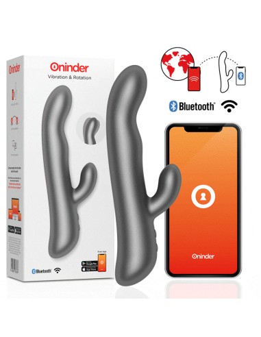 ONINDER - VIBRAZIONE E ROTAZIONE OSLO NERO - APP GRATUITA