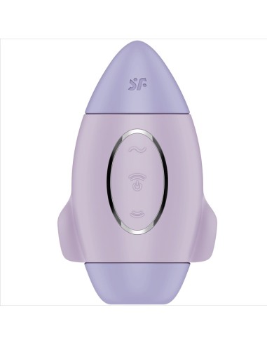 SATISFYER - MISSION CONTROL VIBRATORE PICCOLO BLU A DOPPIO IMPULSO