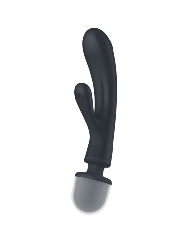 SATISFYER - MASSAGGIATORE VIBRATORE CONIGLIO TRIPLE LOVER GRIGIO