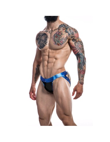 CUT4MEN - JOCKSTRAP DESIRE IN PELLE BLU XL