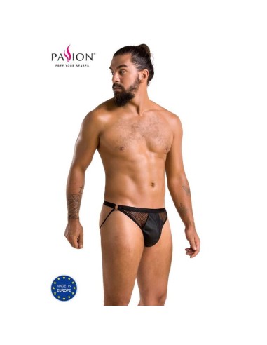 PASSION - 034 SLIP APERTO LUKE NERO L/XL