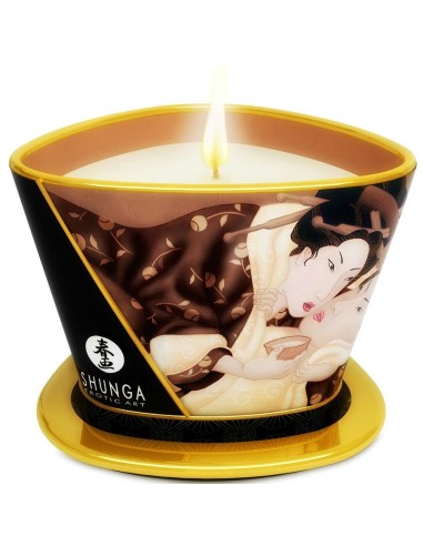 SHUNGA - MINI CARESS BY CANDELIGHT CANDELA DA MASSAGGIO AL CIOCCOLATO 170 ML