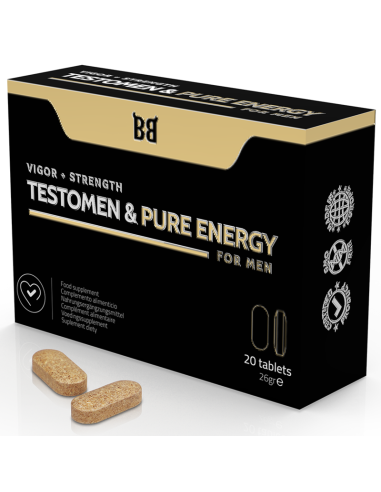 BLACK BULL - TESTOMEN E POTENZIATORE DI ENERGIA PURA PER UOMINI 20 CAPSULE