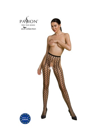 PASSION - COLLEZIONE ECO BODYSTOCKING ECO S007 BIANCO