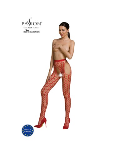 PASSION - COLLEZIONE ECO BODYSTOCKING ECO S007 BIANCO