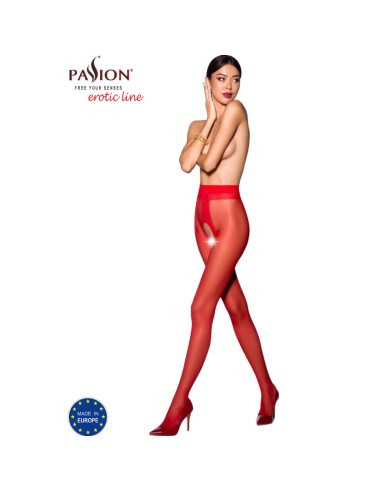 PASSION - TIOPEN 007 COLLANT ROSSO 3/4 20 DEN