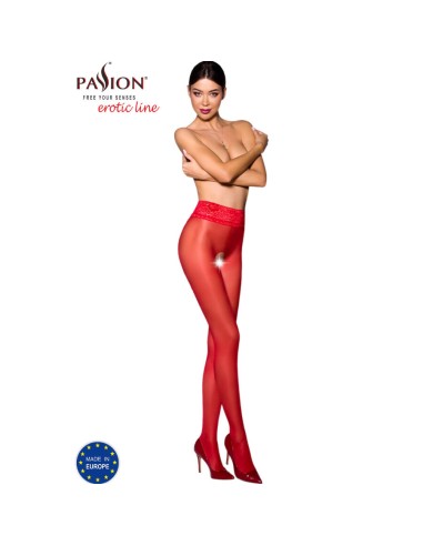 PASSION - TIOPEN 008 COLLANT ROSSO 3/4 30 DEN