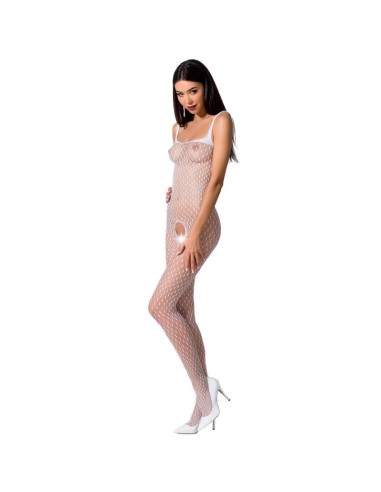 PASSION - WOMAN BS071 BODYSTOCKING BIANCO TAGLIA UNICA