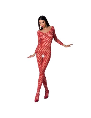 PASSION - DONNA BS077 BODYSTOCKING TAGLIA UNICA BIANCO