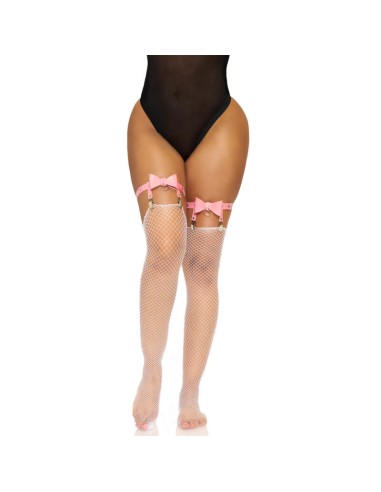 LEG AVENUE - GIARRETTIERA L IN PELLE VEGANA TAGLIA UNICA - ROSA