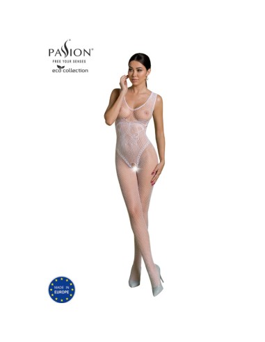 PASSION - COLLEZIONE ECO BODYSTOCKING ECO BS003 BIANCO