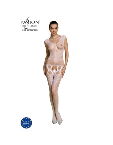 PASSION - COLLEZIONE ECO BODYSTOCKING ECO BS014 BIANCO