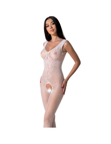 PASSION - BS098 BODYSTOCKING BIANCO TAGLIA UNICA