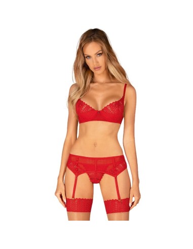 OBSESSIVE - INGRIDIA SET TRE PEZZI ROSSO M/L