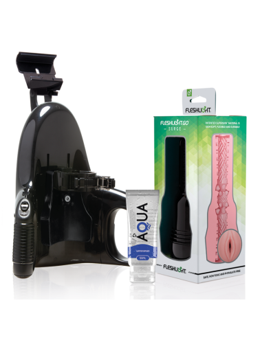 FLESHLIGHT - GO PINK LADY SURGE VAGINA + LANCIO UNIVERSALE + LUBRIFICANTE DI QUALITÀ AQUA 50 ML