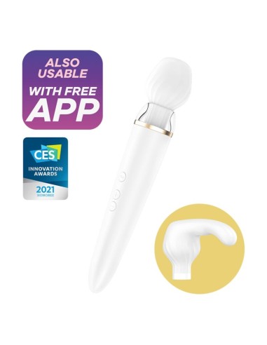 SATISFYER - APP DOUBLE WANDER BIANCO