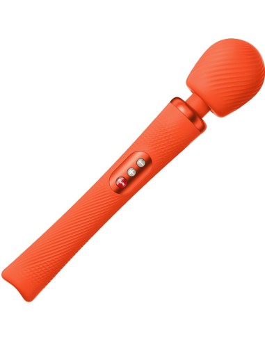 FUN FACTORY - BACCHETTA RUMBLE PESATA VIBRANTE RICARICABILE VIM IN SILICONE ARANCIO SUNRISE