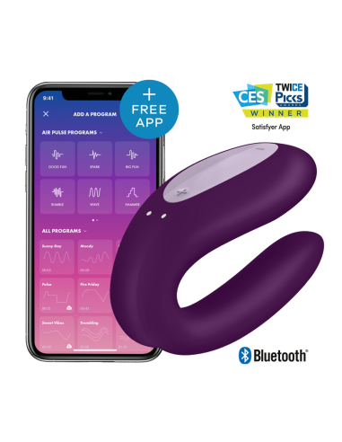 SATISFYER - DOUBLE JOY CON APP VIOLA