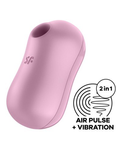 SATISFYER - STIMOLATORE E VIBRATORE D'ARIA PER ZUCCHERO DI COTONE ROSA