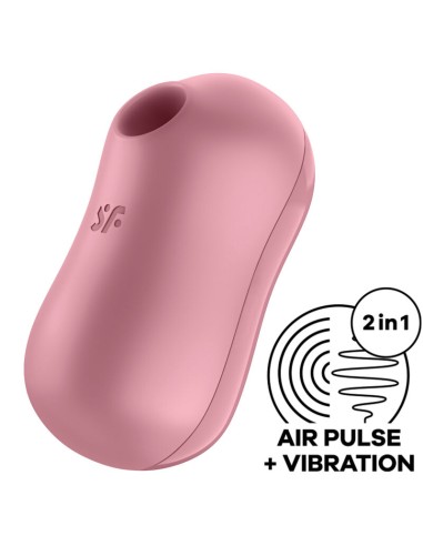 SATISFYER - STIMOLATORE E VIBRATORE D'ARIA PER ZUCCHERO DI COTONE ROSA