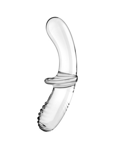 SATISFYER - DILDO DOPPIO CRISTALLO BLU