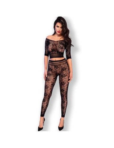 CHILIROSE - CR 4661 TOP E LEGGINS NERO S/M