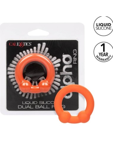 CALEXOTICS - ALPHA ANELLO DUAL BALL ARANCIONE