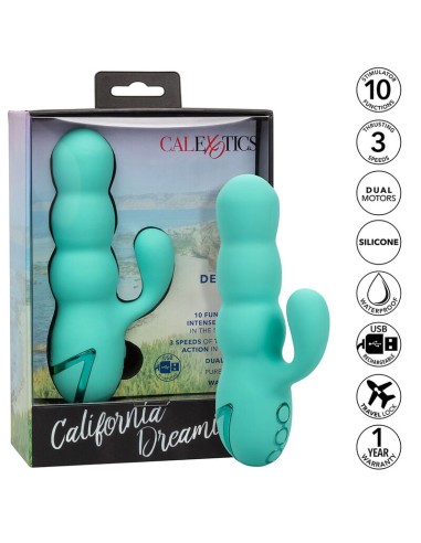 CALEXOTICS - VIBRATORE DEL MAR DIVA RABBIR AQUA GREEN DI CALIFORNIA DREAMING