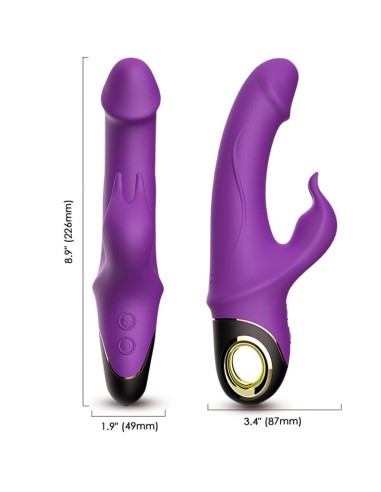 ARMONY - VIBRATORE DILDO METEROR RABBIT ROTATOR VIOLA