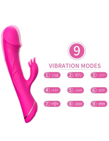 ARMONY - DILDO VIBRATORE CONIGLIO IN SILICONE FUCSIA